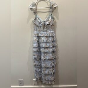 V. Chapman Fiorenza Dress in Victorian Blue…Size 4